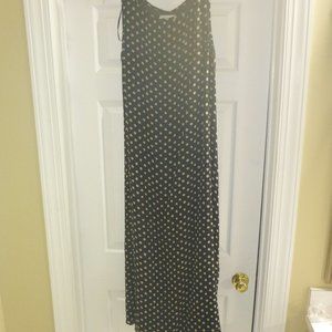 Women's 100% Silk Long Sleeveless Summer Dress